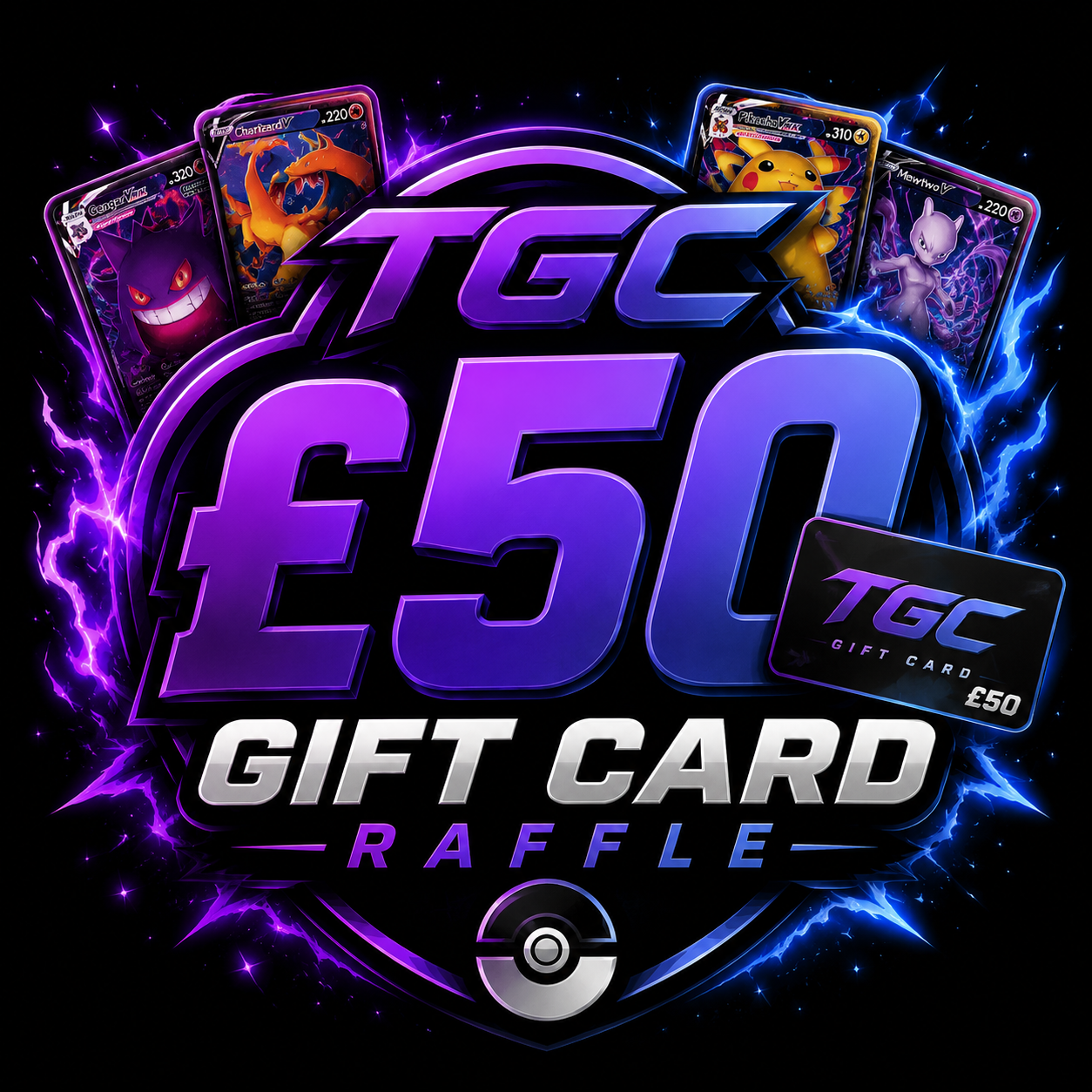 £50 GIFT CARD RAFFLE £10 ENTRY