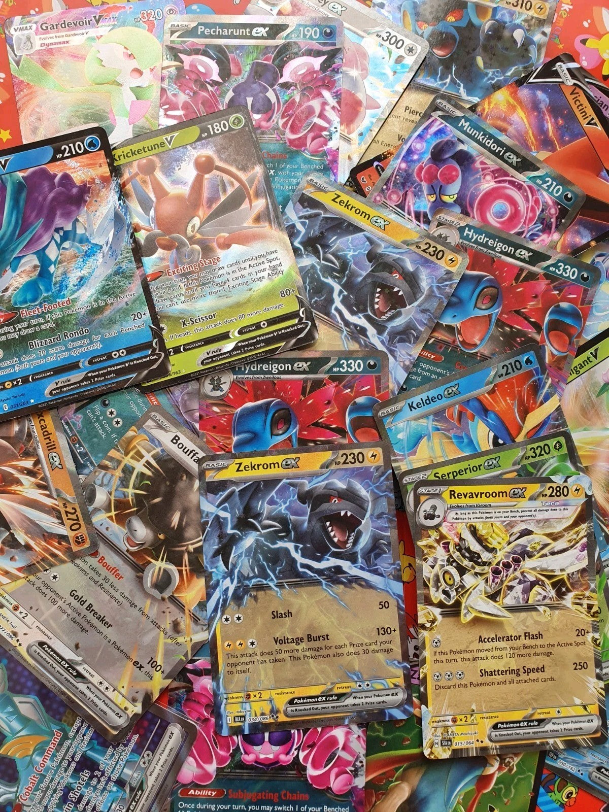 30x Pokemon Cards Bundle Holo Rare/Rev Holo & DOUBLE RARE EX/V GREAT VALUE!